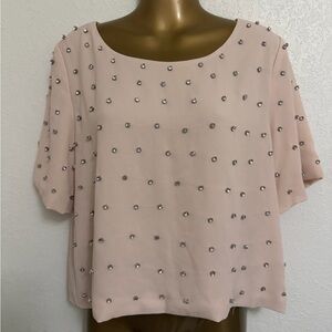 Alythea Blush Embellished Blouse